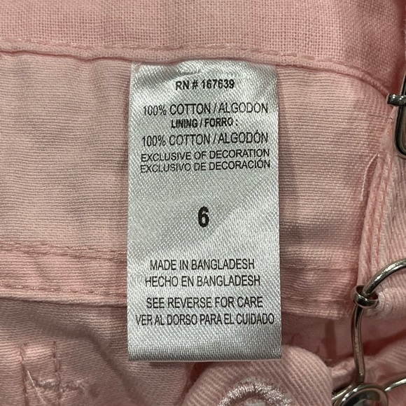 Little Lass pink cat floral jean romper size 6 - Picture 2 of 6